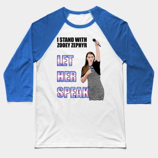 Let Her Speak Baseball T-Shirt